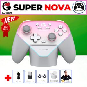 Tay Cầm Chơi Game GameSir SUPER NOVA Chính Hãng Chơi Game FCO, PC, IOS, ANDROID, SWITCH | MÀU HỒNG PINK - Ảnh 2