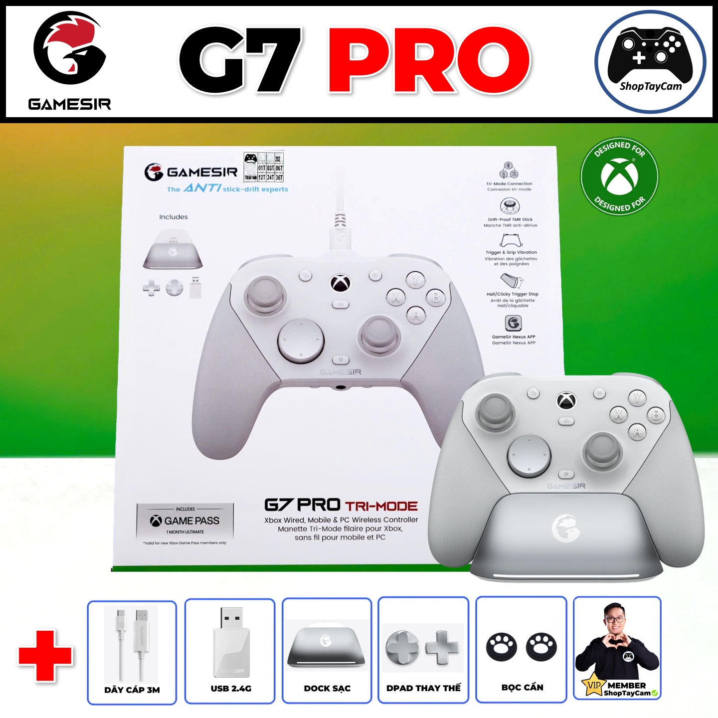 Tay Cầm Gamesir G7 PRO Chính Hãng - ShopTayCam