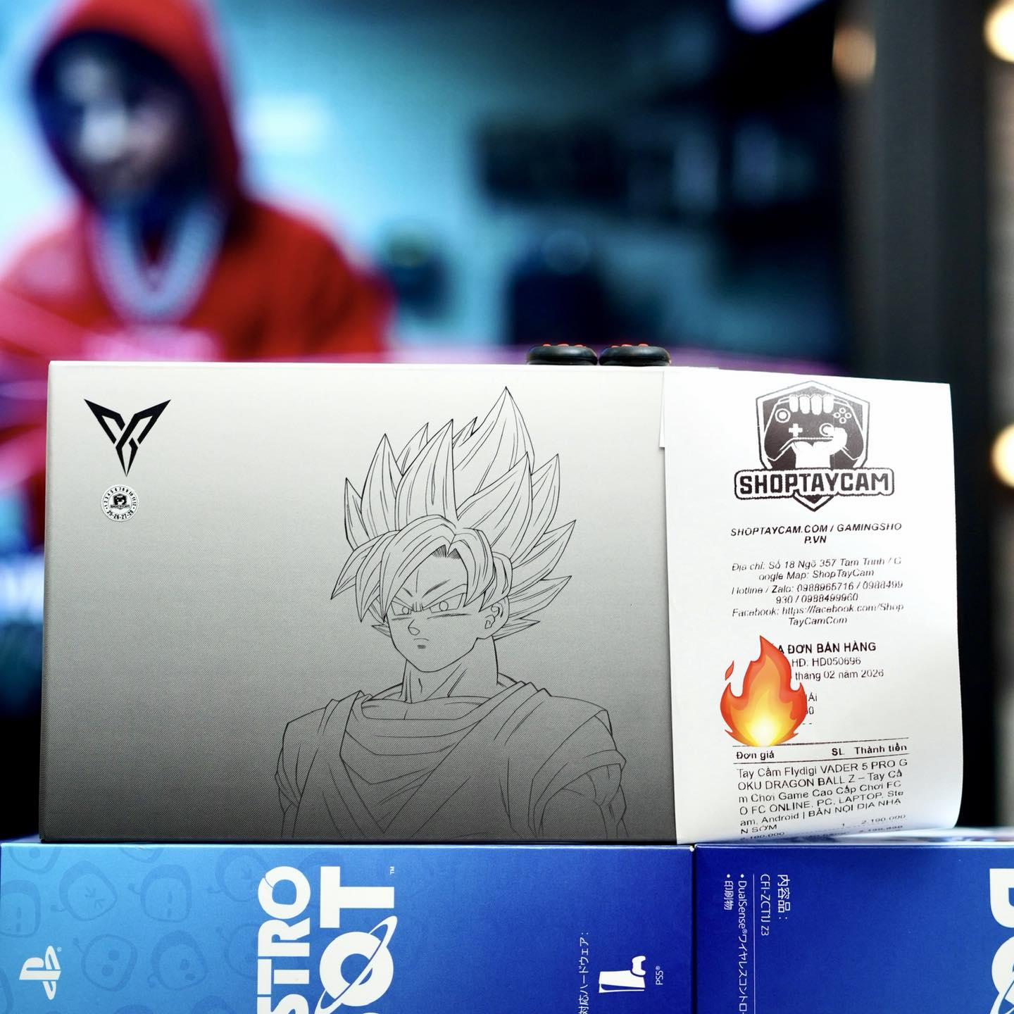 tay cầm vader 5 pro dragon ball Goku limited edition khách hàng mua trực tiếp tại ShopTayCam