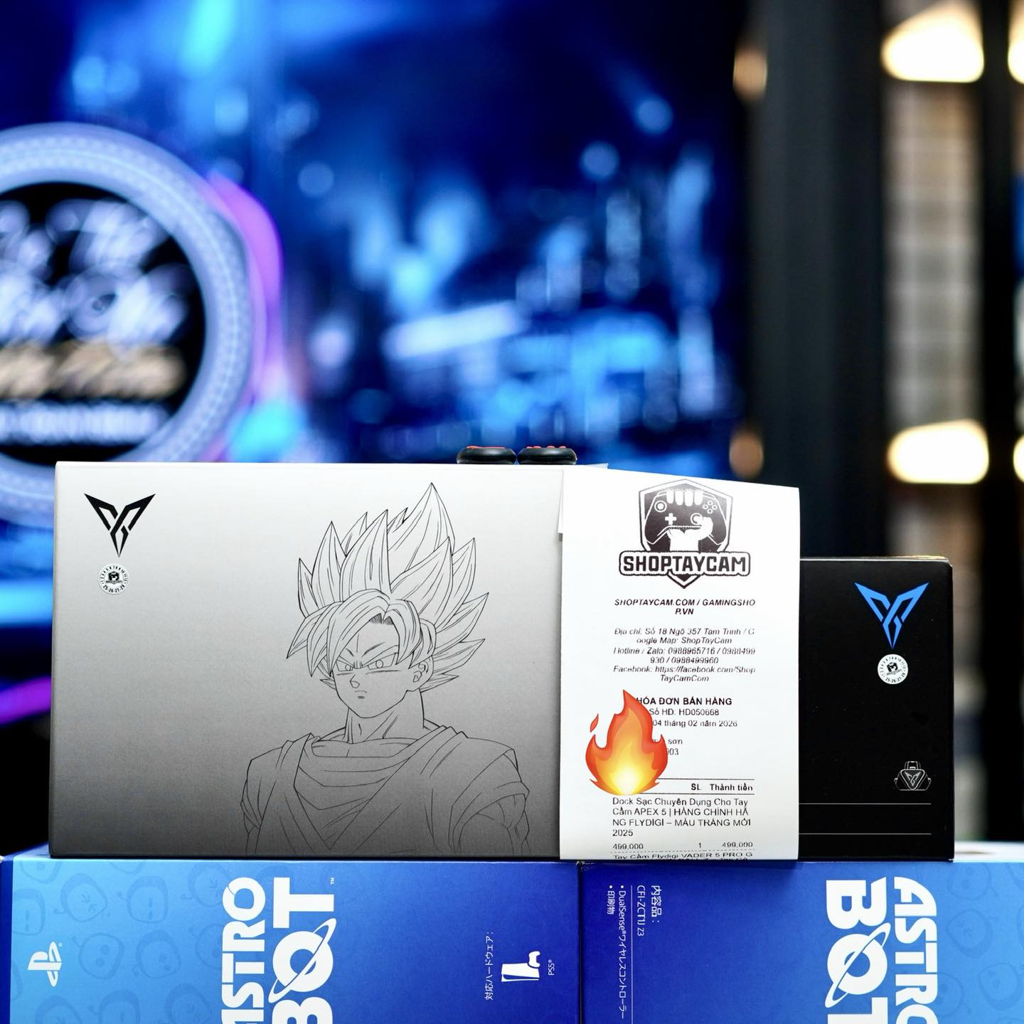 tay cầm vader 5 pro dragon ball Goku limited edition khách hàng mua trực tiếp tại ShopTayCam