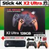 Máy Chơi Game Stick 4K X2 ULTRA 2026 HDMI, 64GB Hơn 36000 Trò Chơi PS1 PSP Games Mới | BẢN TAY CẦM PIN 3A RỜI