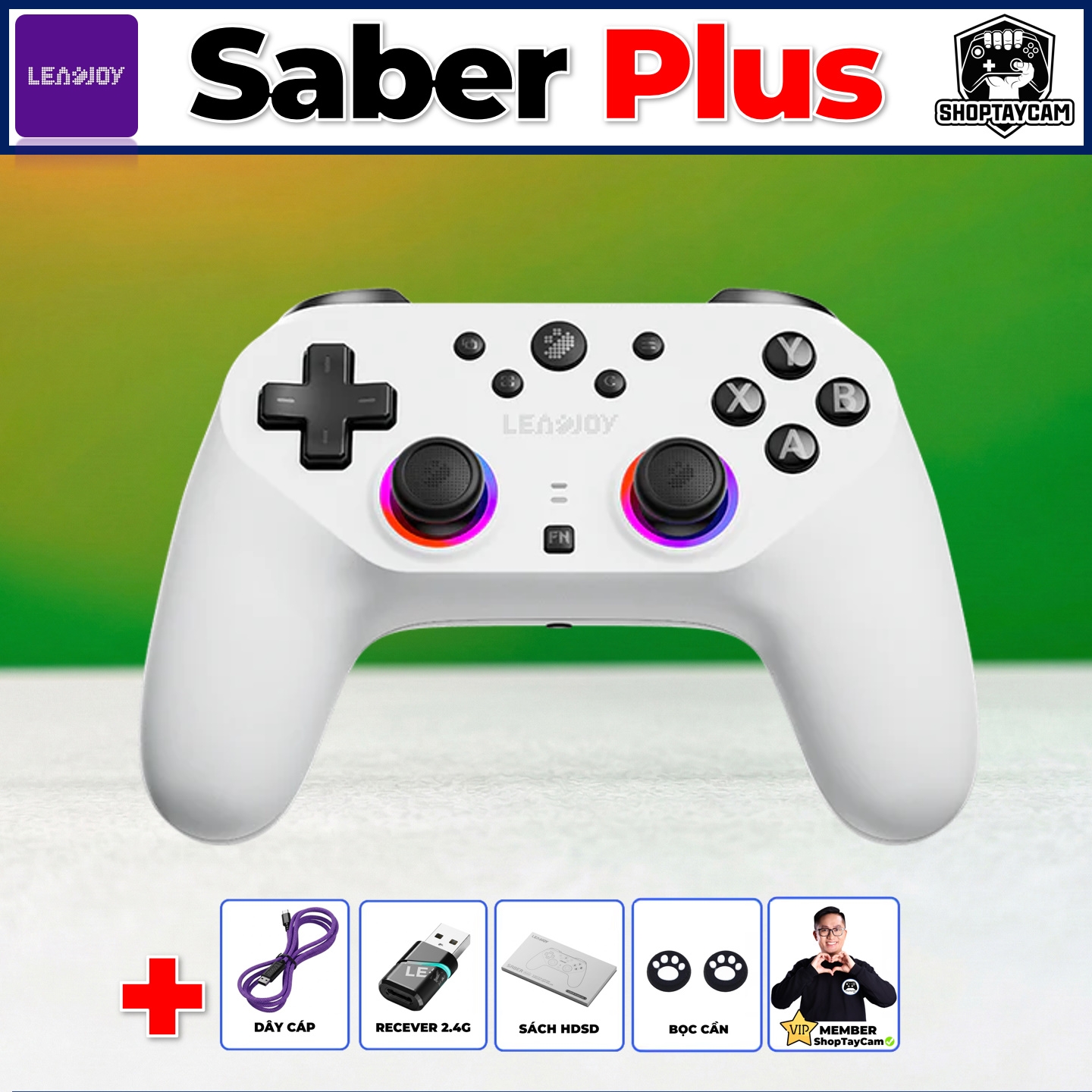 Tay Cầm Chơi Game Leadjoy Saber Plus - LEADJOY Saber Plus Wireless Controller 2026 Tay Cầm Chơi Game Leadjoy Saber Plus - LEADJOY Saber Plus Wireless Controller 2026