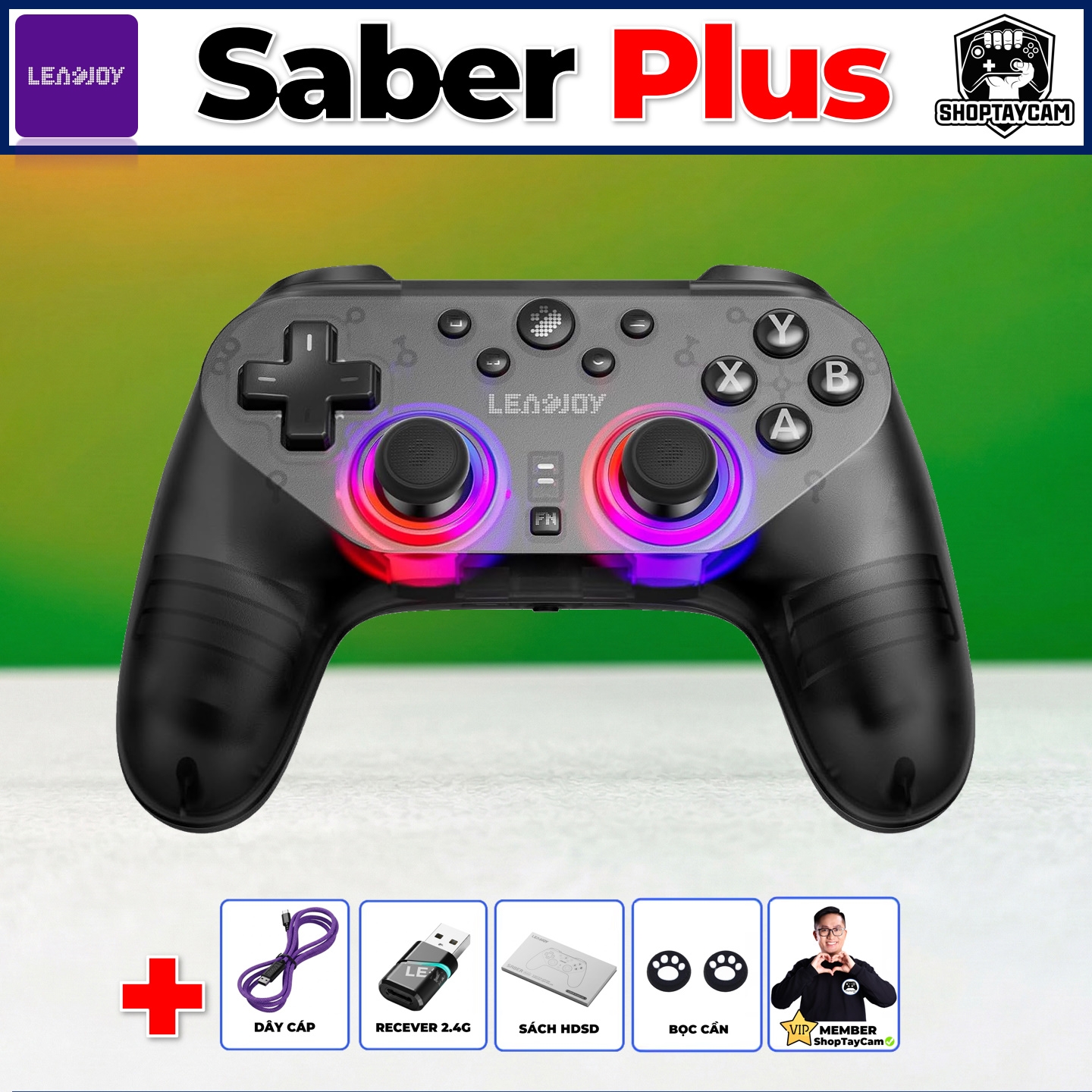 Tay Cầm Chơi Game Leadjoy Saber Plus - LEADJOY Saber Plus Wireless Controller 2026 Shoptaycam