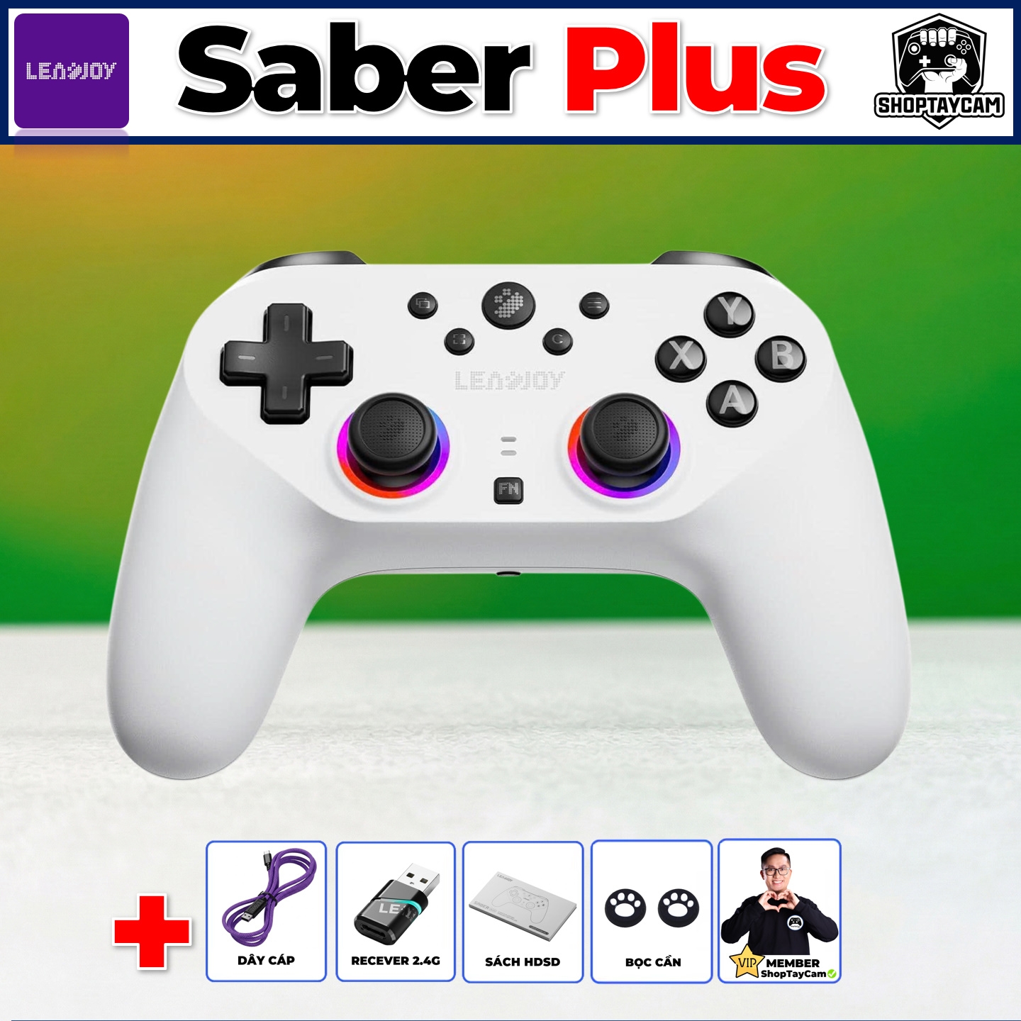 Tay Cầm Chơi Game Leadjoy Saber Plus - LEADJOY Saber Plus Wireless Controller 2026 Shoptaycam